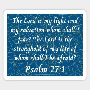 Bible Verse Psalm 27:1 Sticker
